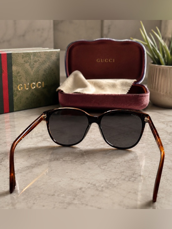 Gucci Accessories - Gucci Tortoiseshell Eyeglass Temple Arm - Amber Brown